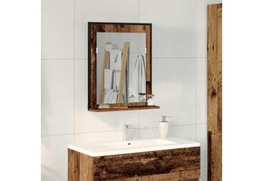 Badkamer Spiegelkast Oud Hout 50x12x60 cm - 66% Korting!