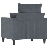 VidaXL Fauteuil Donkergrijs Fluweel - 54% Korting!