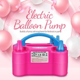 Elektrische Ballonpomp 600W met Dubbel Mondstuk | 56% Korting