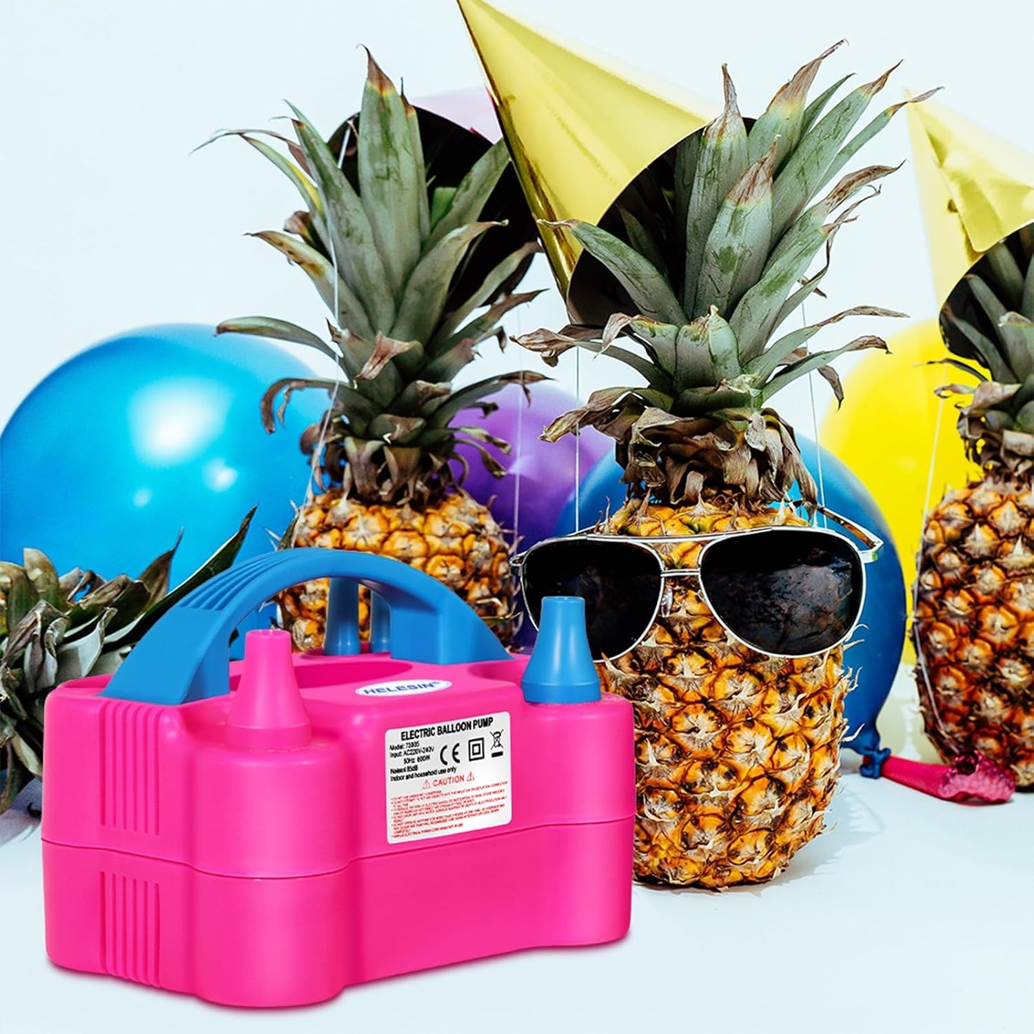 Elektrische Ballonpomp 600W met Dubbel Mondstuk | 56% Korting