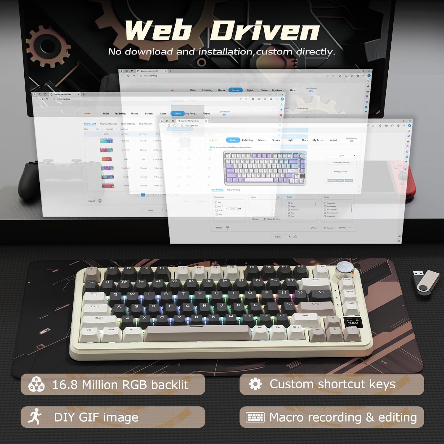 Mechanisch Gaming Toetsenbord 75% - 29% Korting!