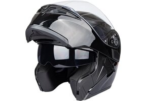 Systeemhelm Motorhelm XXL Glanzend Zwart - 29% Korting!