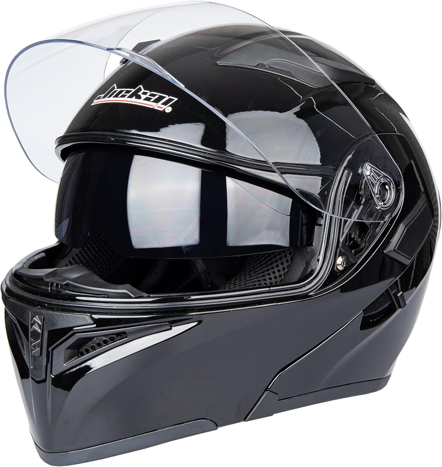 Systeemhelm Motorhelm XXL Glanzend Zwart - 29% Korting!