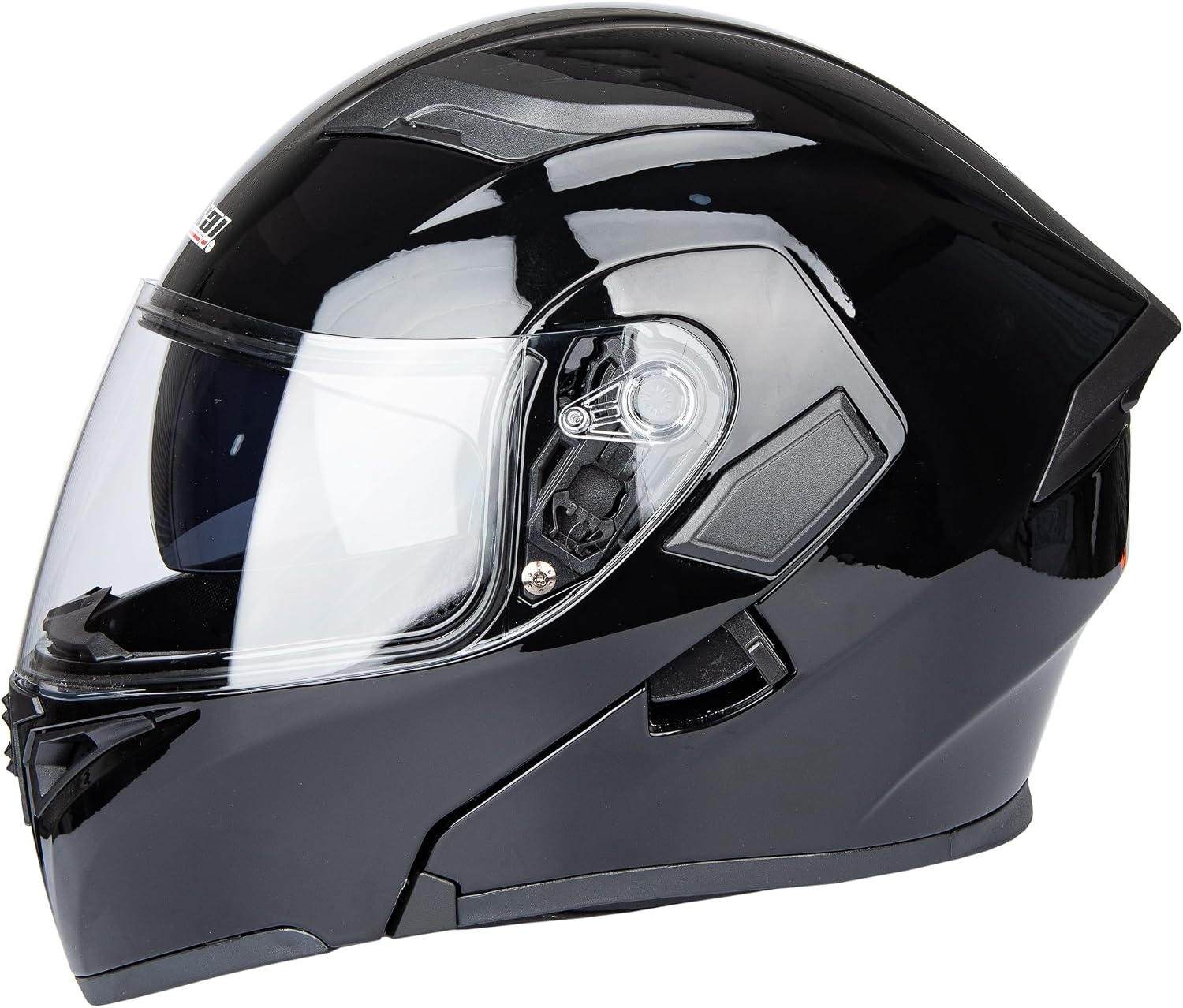 Systeemhelm Motorhelm XXL Glanzend Zwart - 29% Korting!