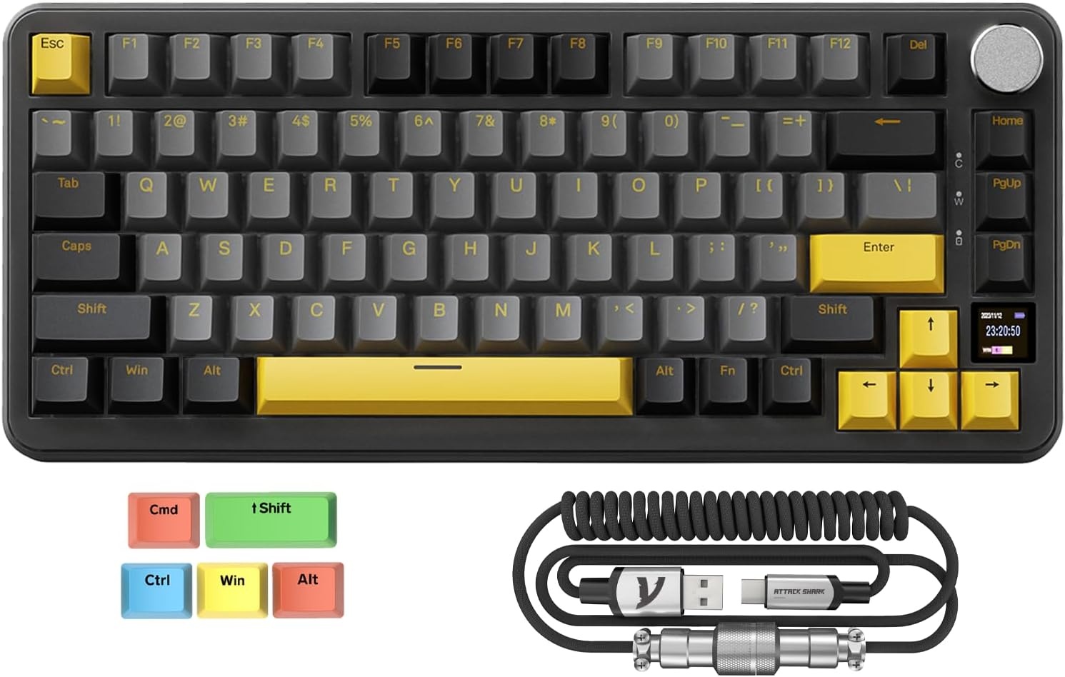 Gamingtoetsenbord X85PRO 75% met TFT-scherm & Korting!