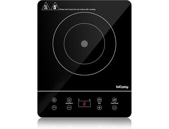 Inductiekookplaat Zwart 2100W - 9 standen, Timer & Kinderbeveiliging