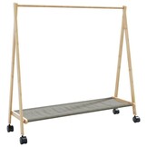 VidaXL Bamboe Kledingrek met Wielen - 34% Korting!