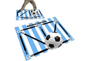 Voetbaltrainingsmat 60x90 cm - Verbeter je balcontrole met 38% korting!