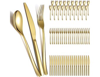 Gouden Bestekset 60-delig voor 20p - 34% Korting!