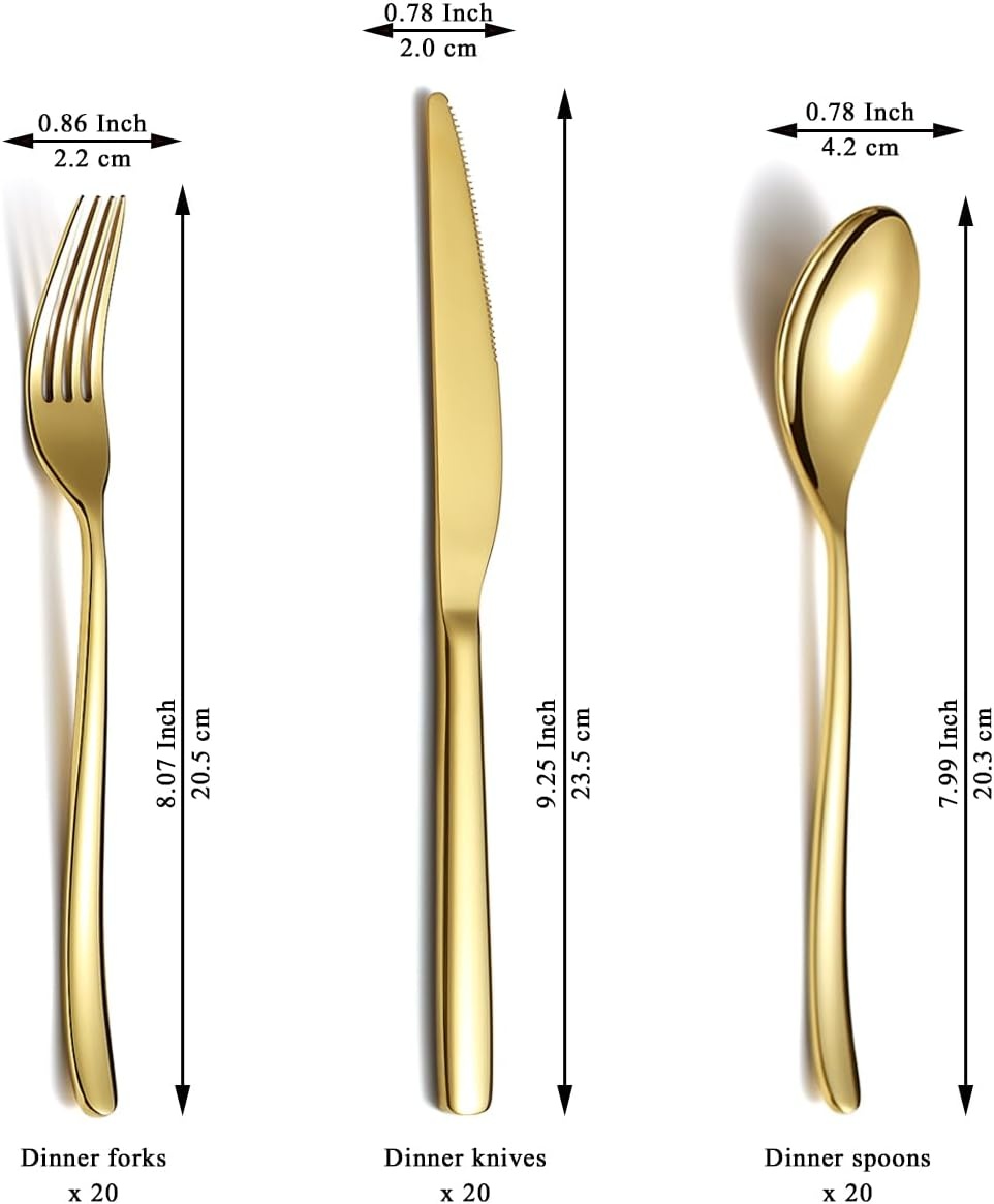 Gouden Bestekset 60-delig voor 20p - 34% Korting!