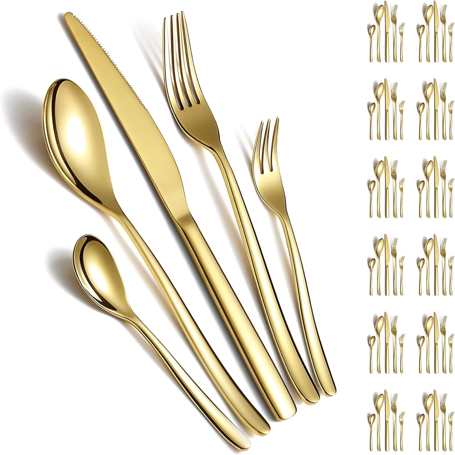 Gouden Bestekset 60-delig voor 20p - 34% Korting!