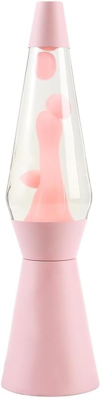 I-TOTAL® - Lava Lamp, Bubble Effect, Coloured Lava Lamp (Pale Pink) - 40 cm