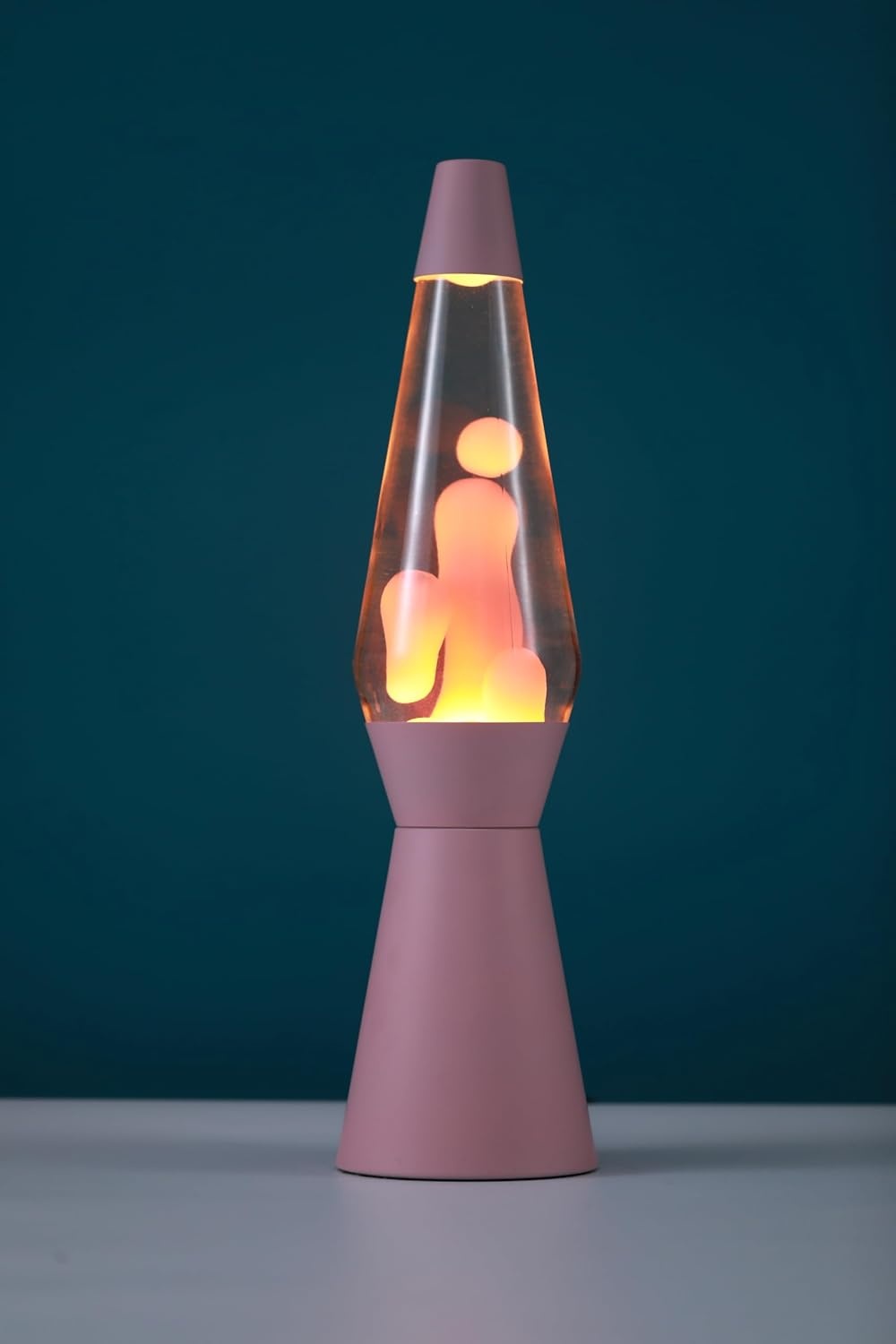 I-TOTAL® - Lava Lamp, Bubble Effect, Coloured Lava Lamp (Pale Pink) - 40 cm