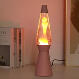 I-TOTAL® - Lava Lamp, Bubble Effect, Coloured Lava Lamp (Pale Pink) - 40 cm