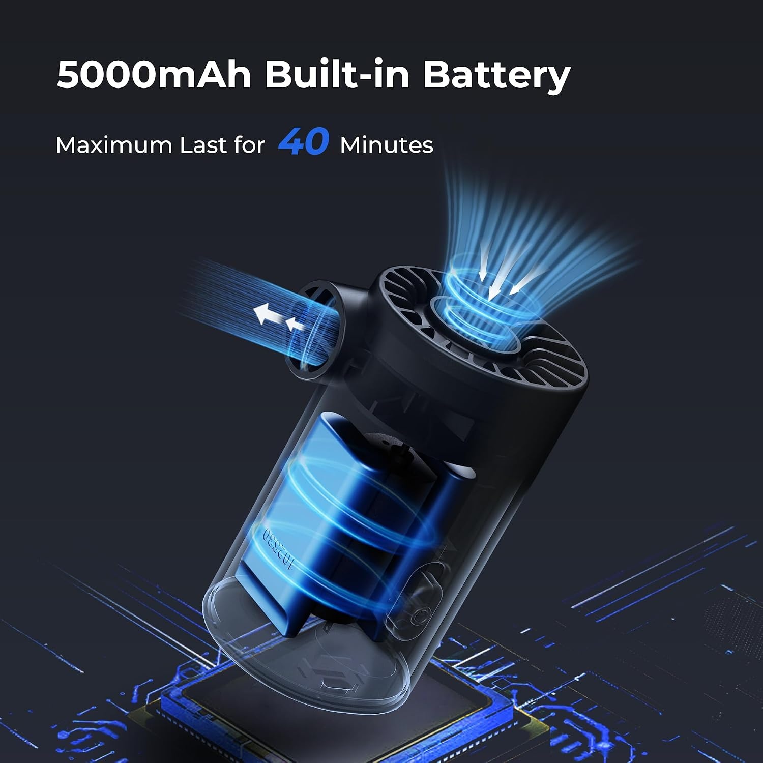 FLEXTAILGEAR Evo Pomp met accu van 5000 mAh, draagbare elektrische pomp met 4,5 kPA en 250 l/min voor het opblazen en leeglopen van opblaasbare matrassen, luchtbedden en zwembadboeien