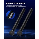 Orion Motor Tech Wiellagertrekker gereedschapsset voor het verwijderen en installeren van voorwiellagers, 24-delige autolagerpersset met schuifbouten universele bussen, Zwart met rode opbergkoffer