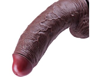 Extra Dikke Realistische Dildo Zwart Siliconen - 34% Korting