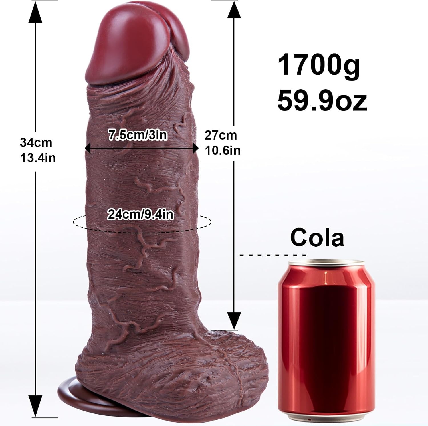 Extra Dikke Realistische Dildo Zwart Siliconen - 34% Korting