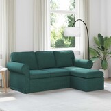 vidaXL Bank 160cm Donkergroen Metaal