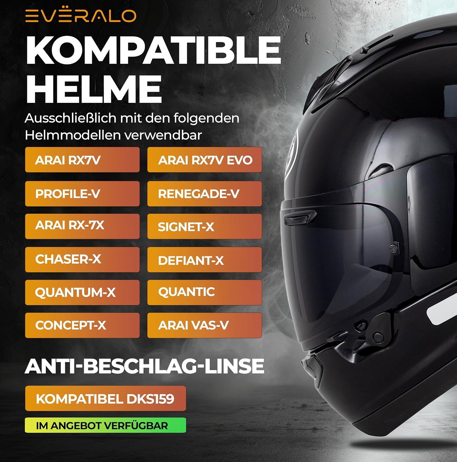 Motorhelm Vizier Donkerzwart Arai VAS-V | 33% Korting