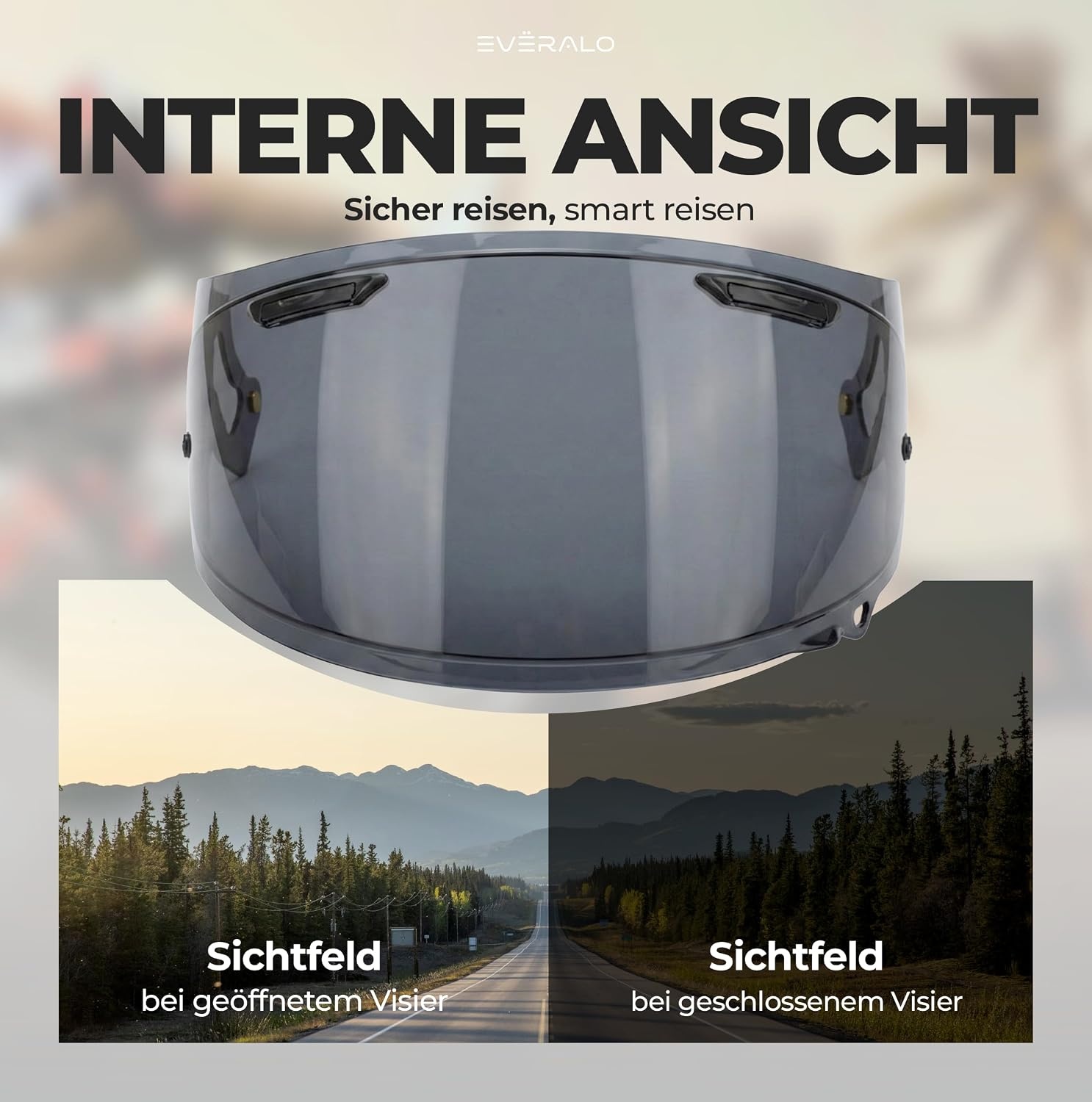 Motorhelm Vizier Donkerzwart Arai VAS-V | 33% Korting