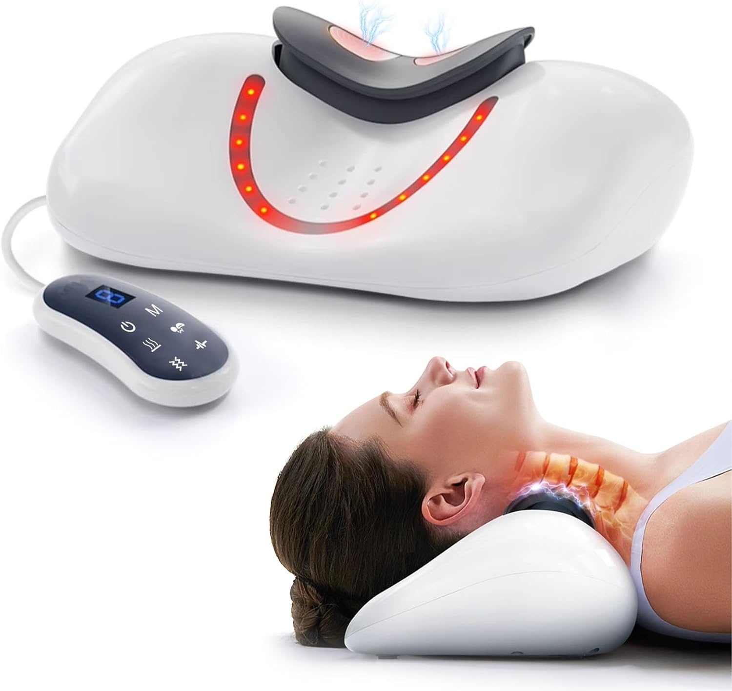 Neck Massager With 9 Intensity Levels And 3 Modes A Neck Massager Designed To Relieve Neck Fatigue Suitable For People With Shoulder And Neck Problems