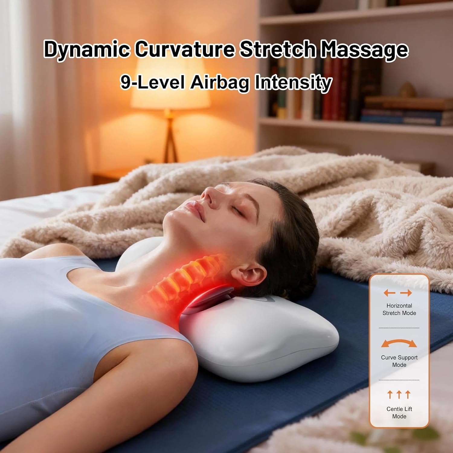 Neck Massager With 9 Intensity Levels And 3 Modes A Neck Massager Designed To Relieve Neck Fatigue Suitable For People With Shoulder And Neck Problems