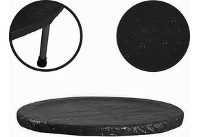 Trampoline Afdekhoes Ø 244 cm Zwart | Weerbestendig PVC | 29% Korting