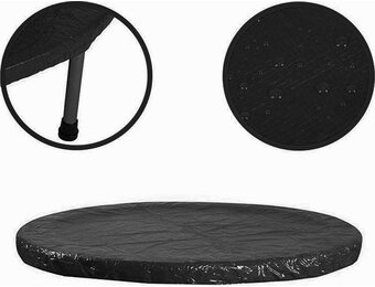 Afdekhoes trampoline - regenhoes - zwart - Ø 244 cm