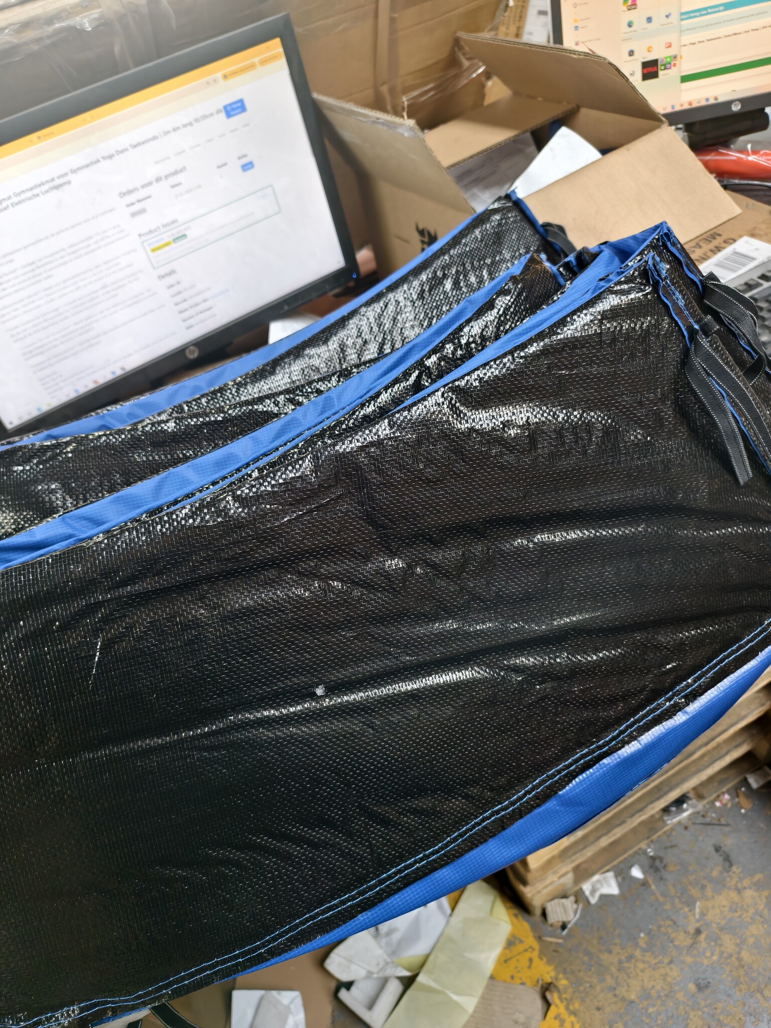 Trampoline Randbeschermer Blauw - 305 cm - 53% Korting