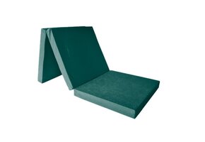 Opvouwbaar Logeermatras 3-delig Groen (195x80x15cm) - 41% Korting!
