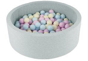 Ballenbak Rond 90x30cm met 200 Ballen - 56% Korting