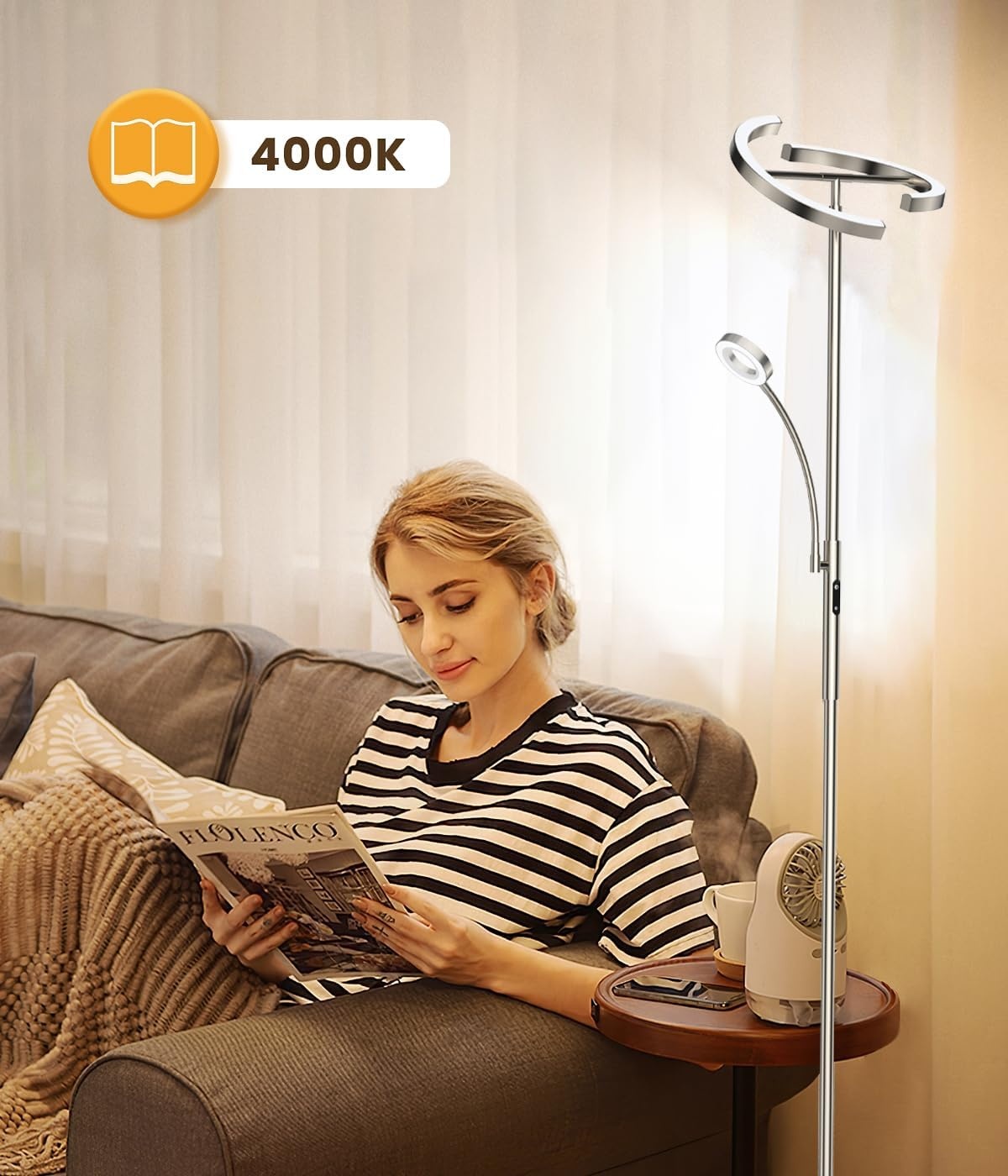 ANTENLICHT KAKA Vloerlamp - 34% Korting