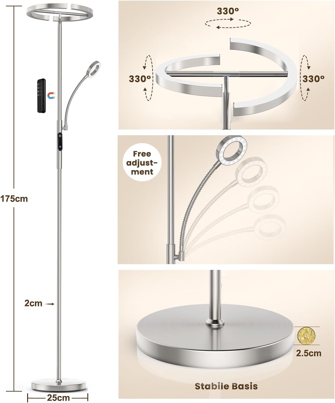 ANTENLICHT KAKA Vloerlamp - 34% Korting
