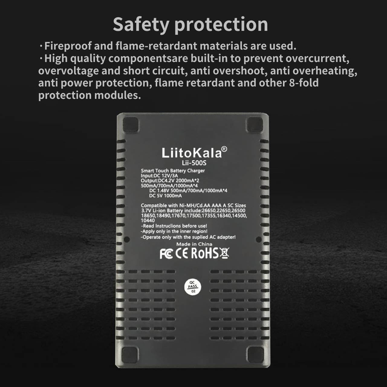 Acculader Lii-500S: Universeel Laden (AA, AAA, 18650, 21700) - 60% Korting!