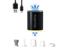 Draagbare Elektrische Minipomp met Accu & Verlichting (Zwart) - 40% Korting