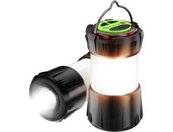 Oplaadbare Camping LED Zoeklamp, 8 Lichtstanden - 29% Korting