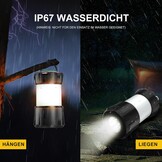 LED Campinglamp met 8 Lichtmodi | USB Oplaadbaar | 55% Korting