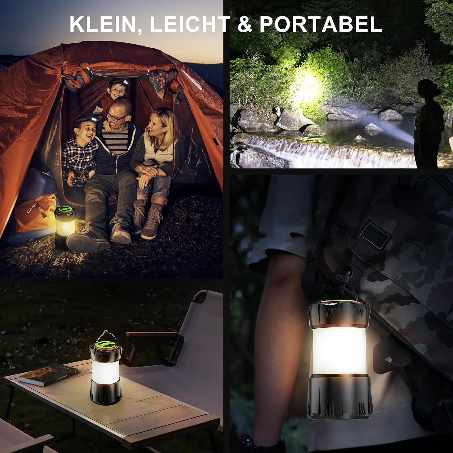 LED Campinglamp met 8 Lichtmodi | USB Oplaadbaar | 55% Korting
