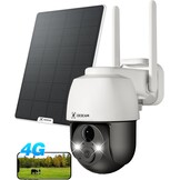 COCOCAM 4G LTE Beveiligingscamera Wit - 2K Draadloos Zonne-energie (34% Korting)