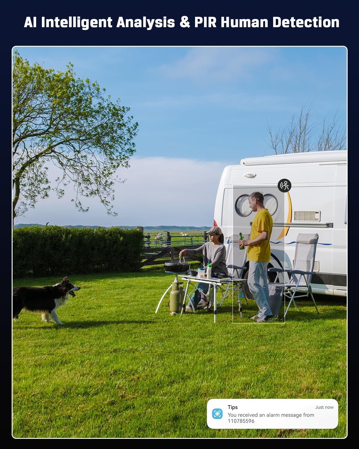 COCOCAM 4G LTE Beveiligingscamera Wit - 2K Draadloos Zonne-energie (34% Korting)