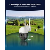 COCOCAM 4G LTE Beveiligingscamera Wit - 2K Draadloos Zonne-energie (34% Korting)