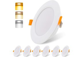 LED Inbouwspots Badkamer 9W IP54 | Keuze 3000K/4000K/6000K | Set van 6 | 46% Korting