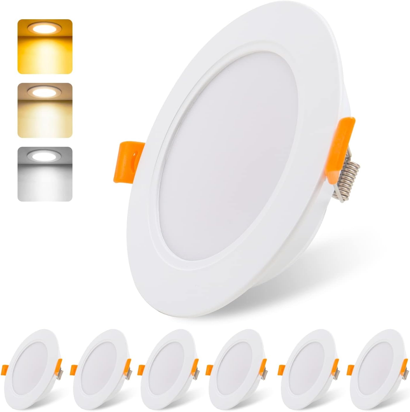 LED Inbouwspots Badkamer 9W IP54 Wit | Set van 6 | 55% Korting