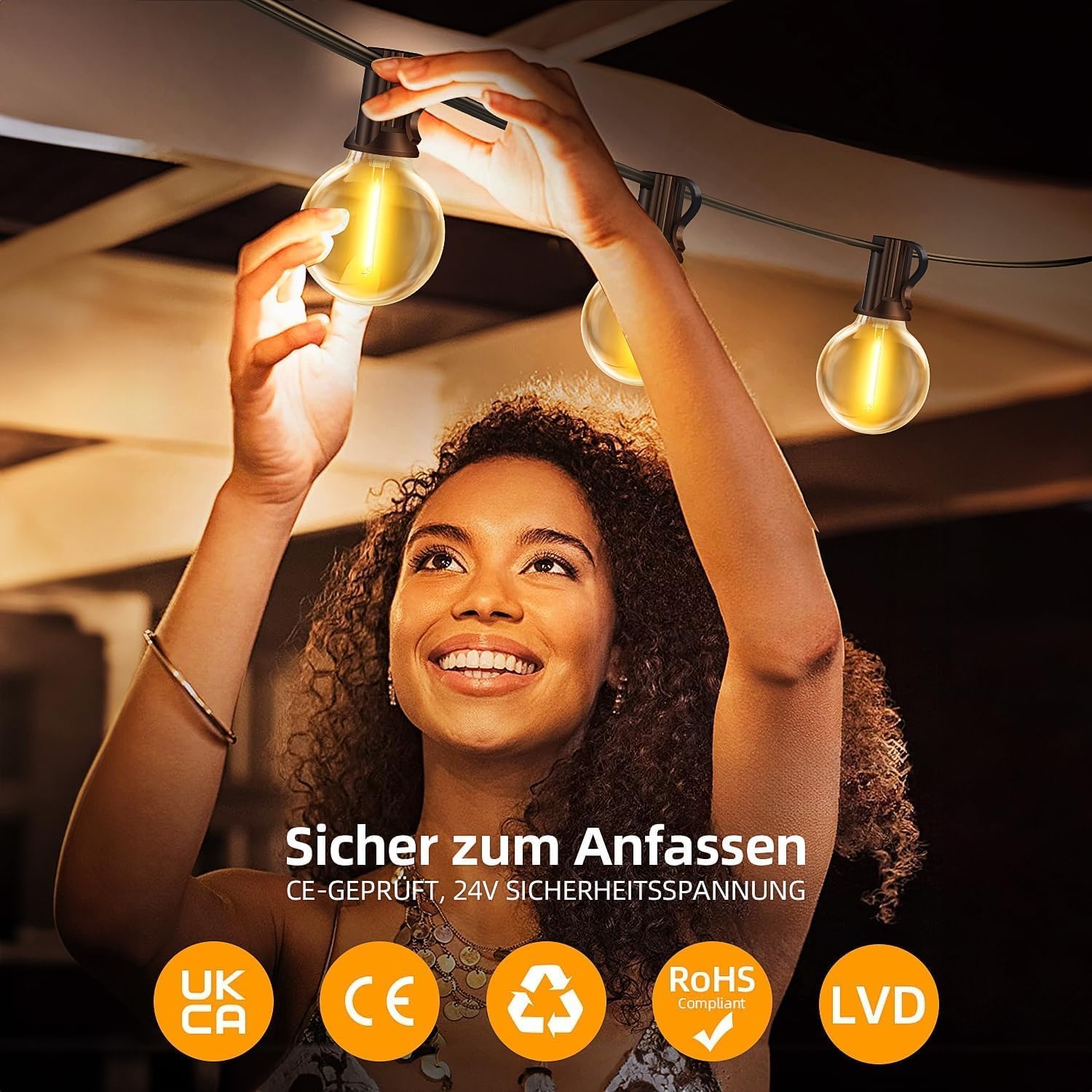 Sfeervol LED Lichtsnoer 60m Warm Wit - 34% Korting