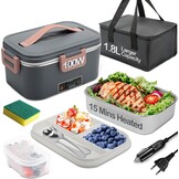 Elektrische Lunchbox 100W, 1.5L - Warm Eten Onderweg & Kantoor (Groen)