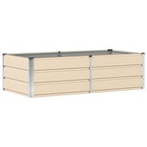 Moderne Plantenbak Ivoor 160x80x45 cm Staal - 53% Korting!
