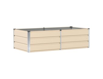 Moderne Plantenbak Ivoor 160x80x45 cm Staal - 53% Korting!