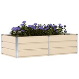 Moderne Plantenbak Ivoor 160x80x45 cm Staal - 53% Korting!