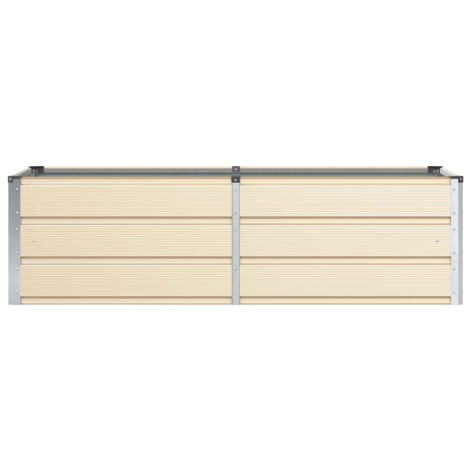 Moderne Plantenbak Ivoor 160x80x45 cm Staal - 53% Korting!